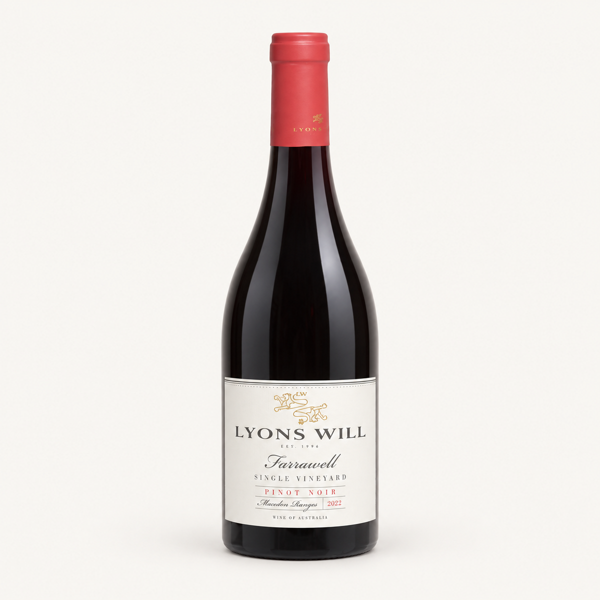2022 Lyons Will Estate Farrawell Pinot Noir wine bottle