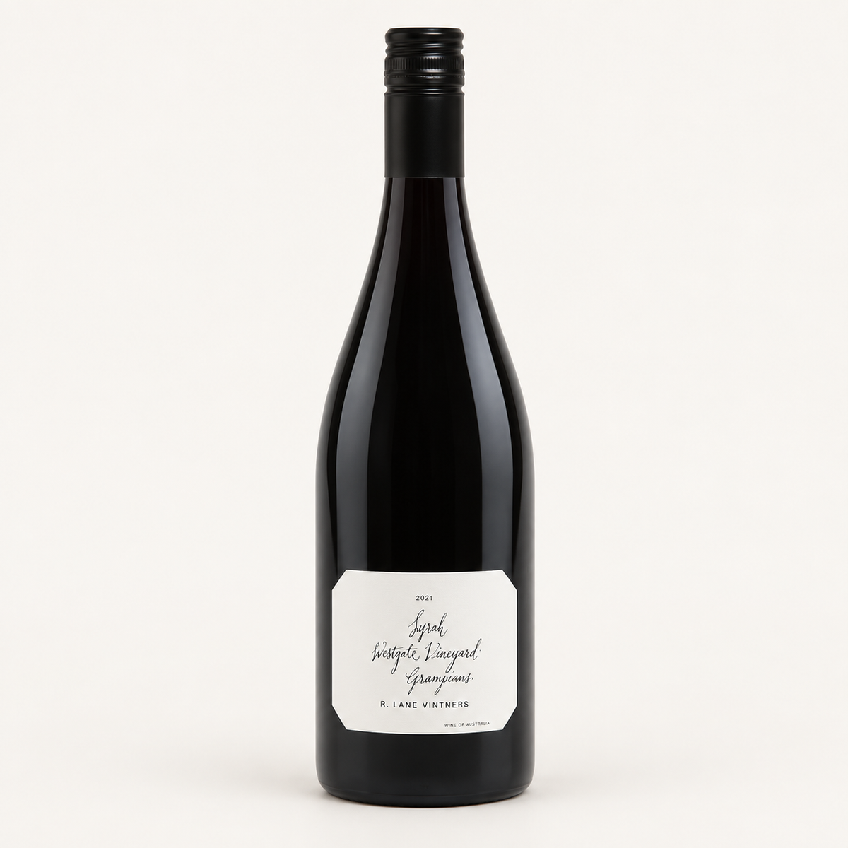 2021 R Lane Vintners Westgate Vineyard Syrah wine bottle